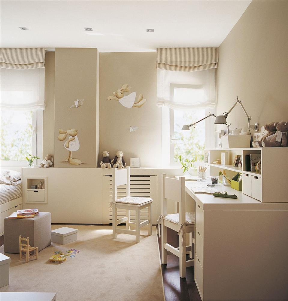 Nhà có diện tích hạn chế làm sao để thiết kế phòng cho 2 con mà vẫn đảm bảo đẹp mê lại cực gọn gàng và khoa học?-7