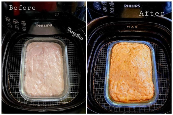 Mẹ đảm Hà Nội bật mí công thức&nbsp;làm chả lụa ngoài vàng, trong dẻo&nbsp;bằng nồi chiên không dầu cực đơn giản-3