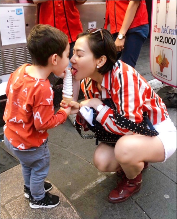 Thu Minh và chồng doanh nhân đồng lòng&nbsp;quan điểm dạy con, bảo sao sinh ra ở vạch đích nhưng quý tử hiếm khi vòi vĩnh bố mẹ-2