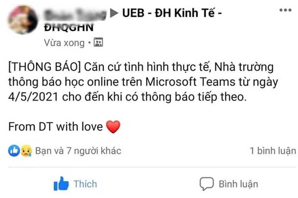 Địa phương đầu tiên cho học sinh nghỉ đến hết ngày 9/5 vì hàng loạt ca nhiễm Covid-19 mới-2