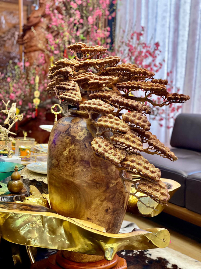 Nhà phố 450m2 của vợ chồng Hà Nội khiến dân tình loá mắt vì như biệt phủ gỗ, có món nặng đến mức 25 người khiêng-9