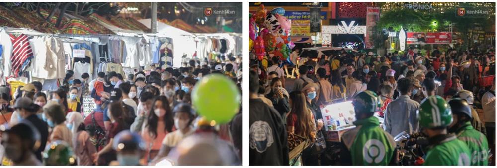 Cận cảnh chợ đêm Đà Lạt quá tải tối 30/4: Người đi bộ tràn xuống đường, xe máy ô tô nhích từng chút một-6