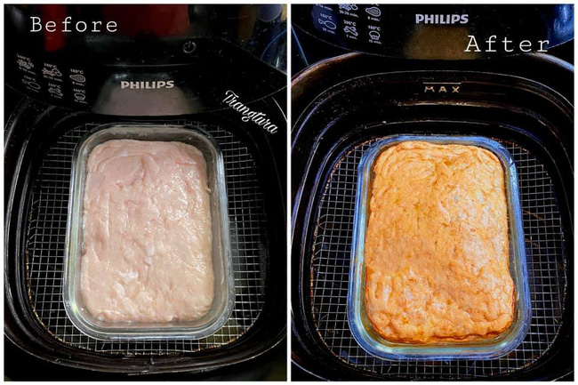 Trước giờ cứ nghĩ làm giò chả cầu kỳ lắm, ai ngờ cô vợ đảm chế biến nhanh thoăn thoắt, chẳng quá 40 phút nhờ nồi chiên không dầu!-4