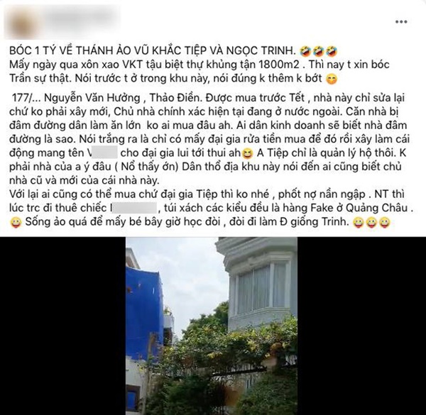 Vũ Khắc Tiệp chính thức lên tiếng khi bị tố mượn biệt thự 1800m2 để sống ảo: Giờ khoe nhà, xe đơn thuần là kém sang”-1