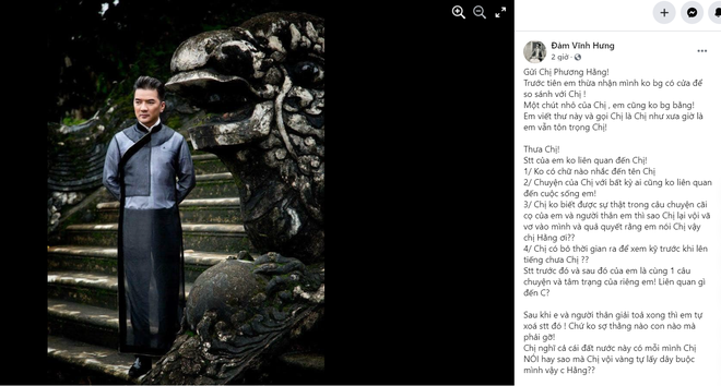 Bà Nguyễn Phương Hằng khen Đàm Vĩnh Hưng đáp trả có văn hóa, nhắn gửi đôi lời-2