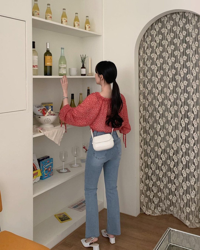 10 cách diện áo hoa cực xinh yêu từ gái Hàn, áp dụng theo thì style chỉ có chuẩn sang xịn-2