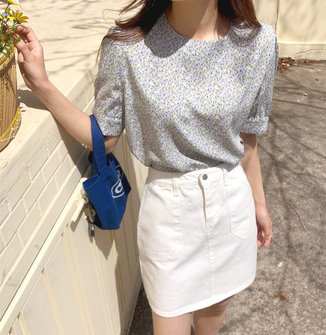 10 cách diện áo hoa cực xinh yêu từ gái Hàn, áp dụng theo thì style chỉ có chuẩn sang xịn-5