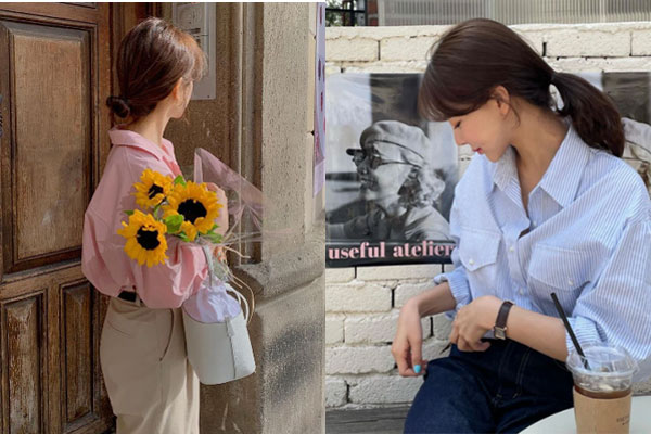 Cùng là 1 mẫu blouse/sơ mi nhưng BLACKPINK có nhiều kiểu mix mà các nàng nên học theo ngay-10