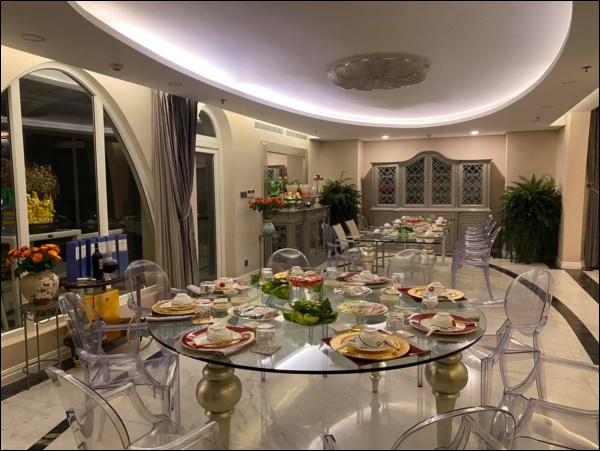 Không chỉ giỏi cầm kỳ thi họa, Hoa hậu Giáng My còn đảm đang khó ai bằng, sáng sớm đã vào bếp chuẩn bị cơm ngon canh ngọt-4