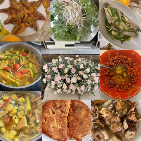 Không chỉ giỏi cầm kỳ thi họa, Hoa hậu Giáng My còn đảm đang khó ai bằng, sáng sớm đã vào bếp chuẩn bị cơm ngon canh ngọt-11