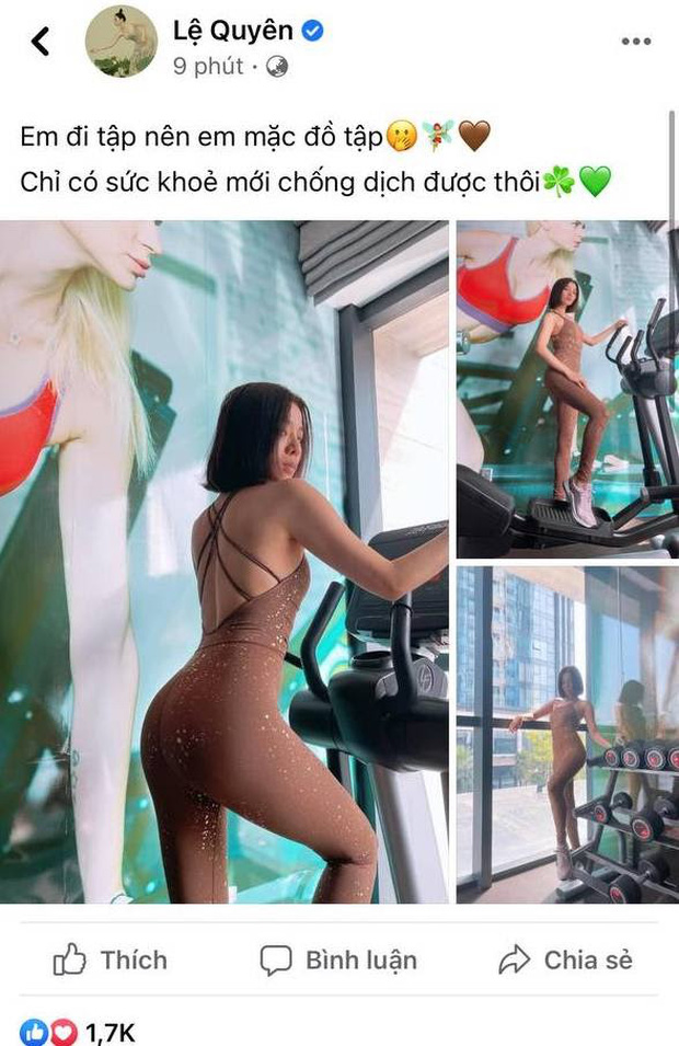 Bị netizen ném đá vì khoe vòng 3 kém duyên lúc tập gym, Lệ Quyên có màn đáp trả đi vào lòng người khiến ai cũng phải gật gù-1