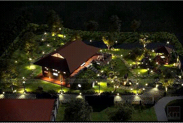 Biệt phủ rộng thênh thang, kết cấu như resort của Xuân Bắc: Được xây bằng gỗ tự nhiên, nhìn toàn cảnh sân vườn thôi mà choáng”-1
