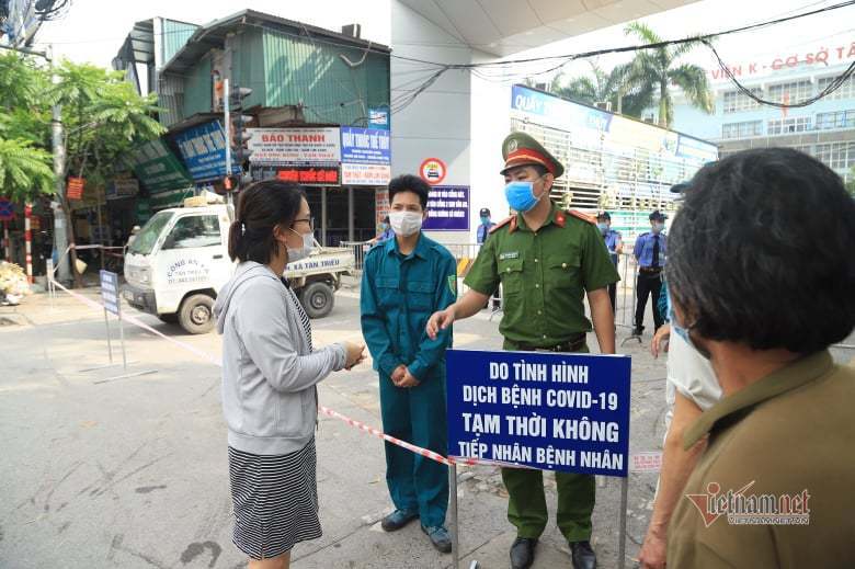 Phong tỏa tạm thời Bệnh viện K cơ sở Tân Triều-5