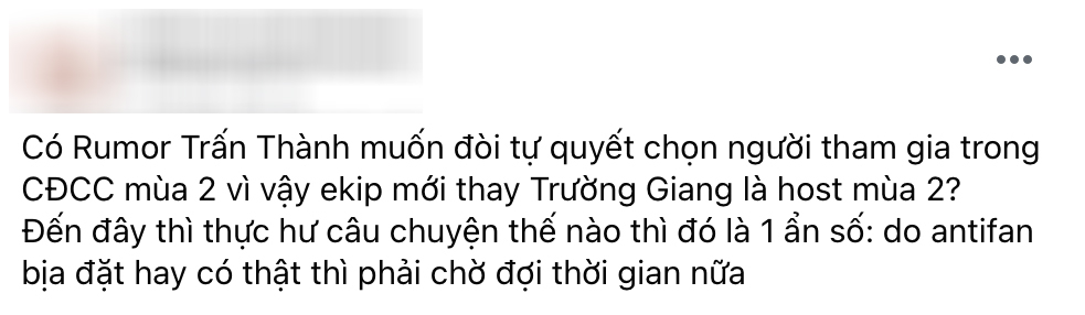 Rộ lý do khiến Trấn Thành bị loại khỏi đội hình Running Man Việt Nam-1