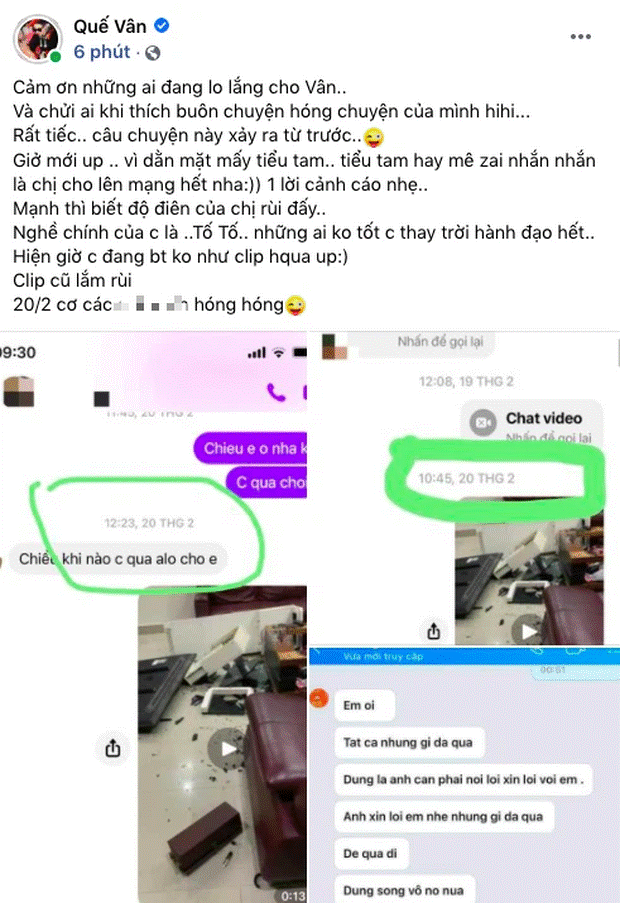 Biến nửa đêm: Quế Vân tung tin nhắn tố bạn trai đại gia bạc bẽo, ngủ với vợ cũ nhiều lần dù đã ly hôn từ lâu-5