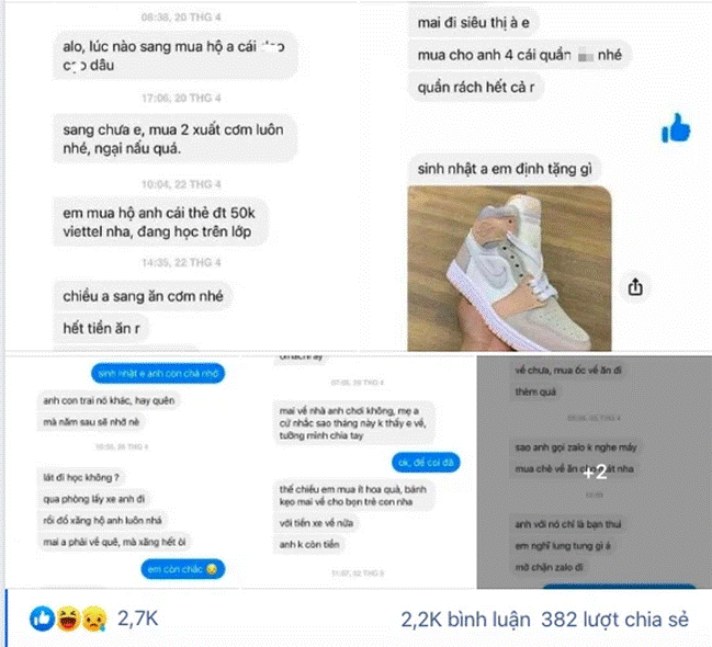Góc đào mỏ”: Cô gái tố người yêu xin từ tiền xăng đến thẻ điện thoại nhưng đến phòng trọ anh ta cô chứng kiến cảnh sốc-1