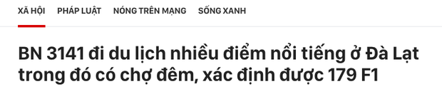 Vũ Khắc Tiệp vừa rời Nam Định đưa bố mẹ đến Đà Lạt, nơi đây truy vết khẩn cấp 179 ca F1-3