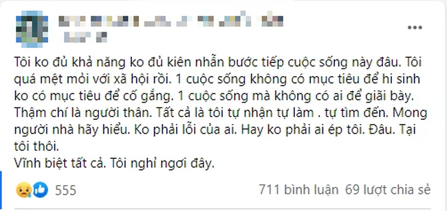 Xót xa dòng trạng thái cuối cùng của nam thanh niên nhảy từ tầng thượng khách sạn ở Hà Nội tử vong: Tôi không đủ kiên nhẫn bước tiếp cuộc sống này-2