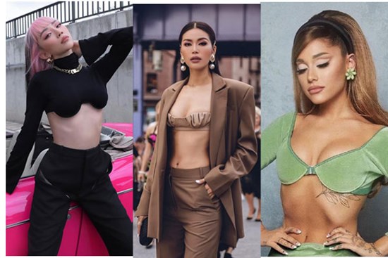 Croptop nâng chân ngực - Item 'hot trend' được lòng cả sao Việt lẫn sao ngoại