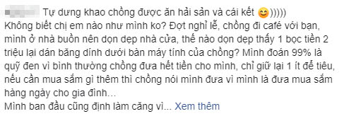 Được vợ khao hải sản tưng bừng, anh chồng vui sướng nịnh vợ hết lời và cái kết ngã ngửa-1