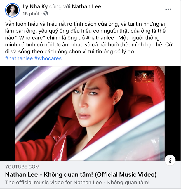 Lý Nhã Kỳ khen Nathan Lee hết lời sau loạt ồn ào làm loạn showbiz, nhắn nhủ điều gì mà khiến netizen tá hoả-1