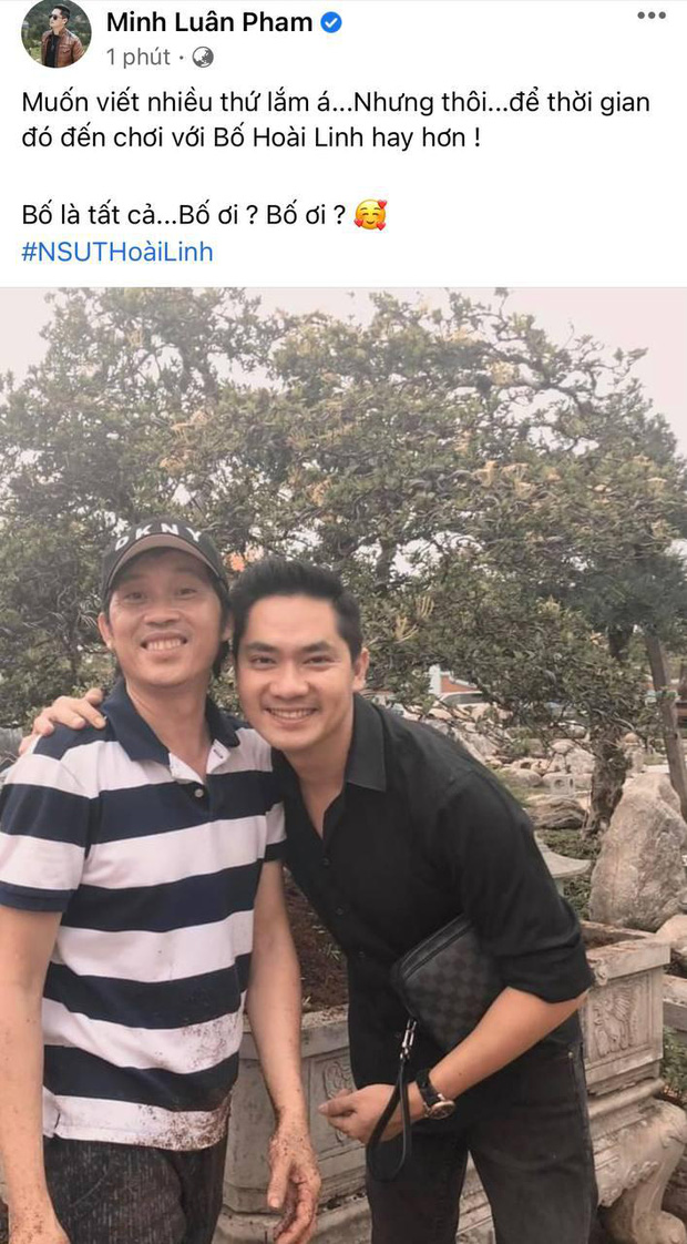 Minh Luân bảo vệ Hoài Linh giữa biến căng với vợ Dũng lò vôi, hình ảnh đôi tay lấm lem và thái độ của nam danh hài gây chú ý-1