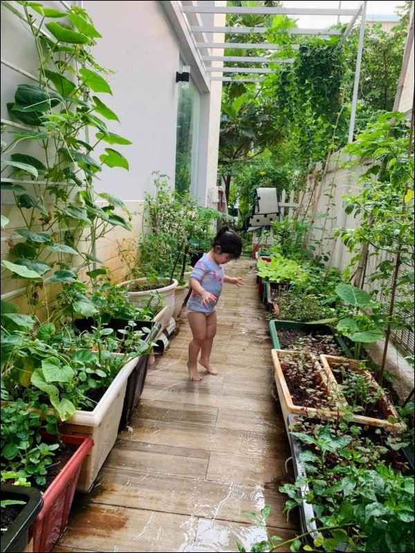 Biệt thự của Thân Thúy Hà có thêm góc chill ngập hoa tươi siêu lãng mạn, không gian sống xanh ai cũng mơ ước-10