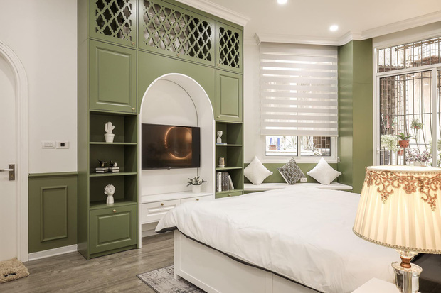 Vợ chồng mệnh Mộc xây nhà gần 2 tỷ trên mảnh đất cha ông để lại, ai cũng mê mẩn màu xanh olive phá cách-7