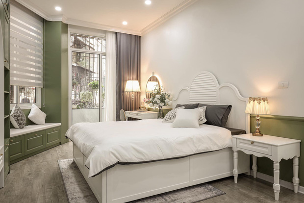 Vợ chồng mệnh Mộc xây nhà gần 2 tỷ trên mảnh đất cha ông để lại, ai cũng mê mẩn màu xanh olive phá cách-8