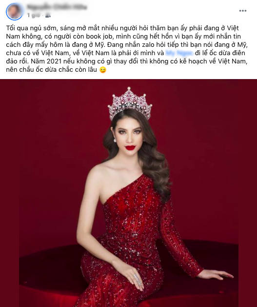Quản lý Hoa hậu Phạm Hương lên tiếng về thông tin nàng hậu âm thầm về Việt Nam sau 3 năm sang Mỹ sinh con-1