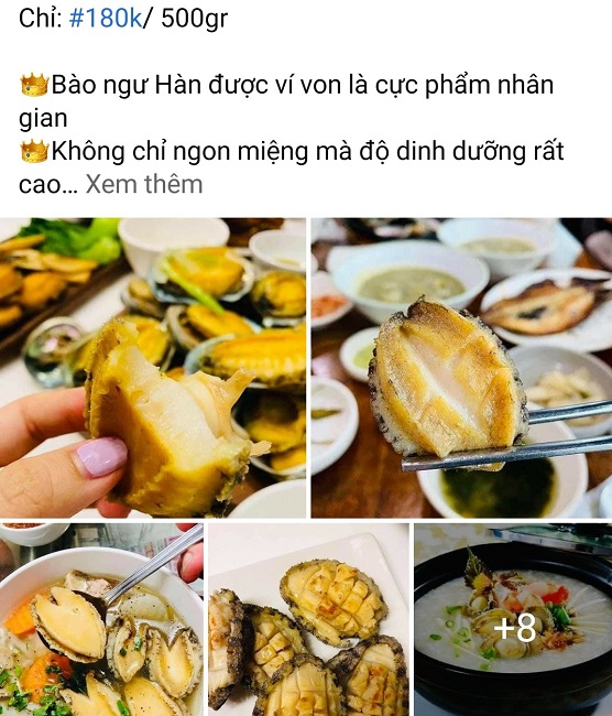 Bào ngư Hàn Quốc giá rẻ như rau bán đầy chợ mạng, thực hư thế nào?-1