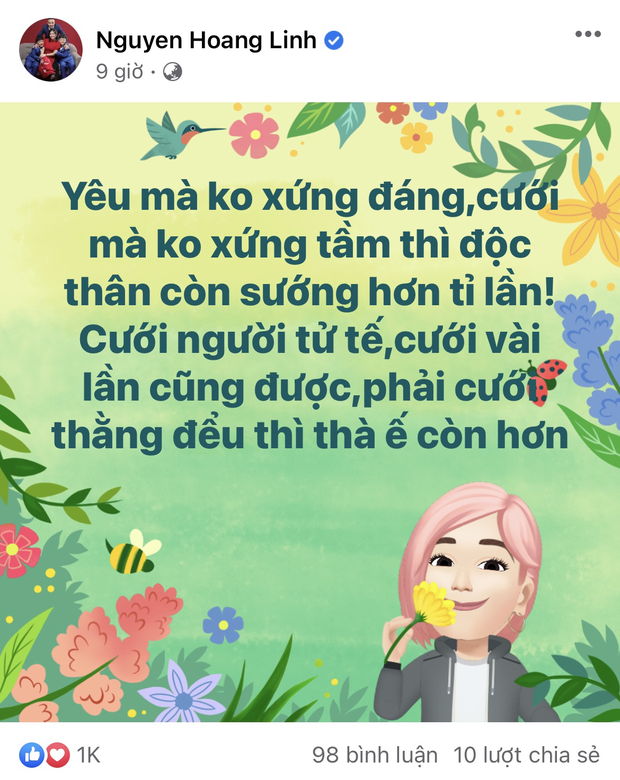 MC Hoàng Linh  tuyên bố cưới không xứng tầm thì thà độc thân, sự xuất hiện của người chồng trong comment gây xôn xao-2
