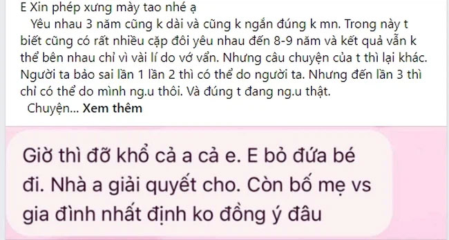 Mang thai gần 4 tháng, cô gái nhận phán quyết bất ngờ từ gia đình người yêu, đọc tin nhắn của anh ta ai cũng phẫn nộ!-1