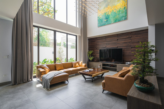 Căn nhà 4 tầng nổi bật ở cuối ngõ, thiết kế táo bạo với ban công hình phễu-6