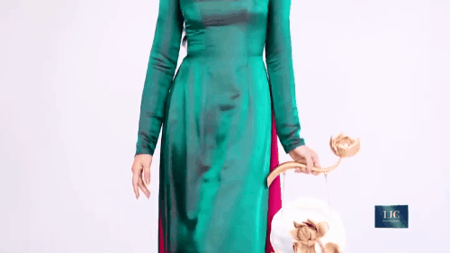 Khánh Vân diện áo dài hoa sen ý nghĩa nhưng lại bị chê sai trái từ tóc tai đến makeup-4