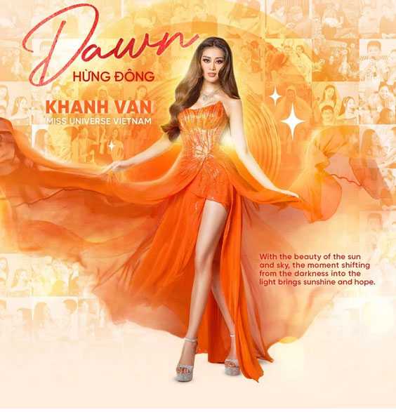 Bán kết Miss Universe 2020: Khánh Vân trổ tài catwalk cực đỉnh trong váy dạ hội nổi bần bật chặt đẹp” đối thủ, loạt nàng hậu gặp sự cố!-4