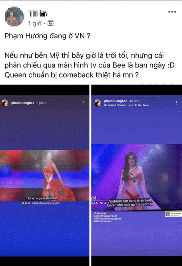 Phạm Hương đăng story ủng hộ Khánh Vân, ai dè bị netizen soi chi tiết chứng minh đang ở Việt Nam?-1