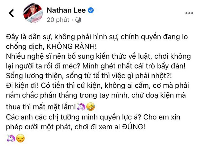 Nathan Lee tiếp tục lên tiếng giữa drama đại gia Phương Hằng và sao Việt: Nhiều nghệ sĩ nên bổ sung kiến thức-1