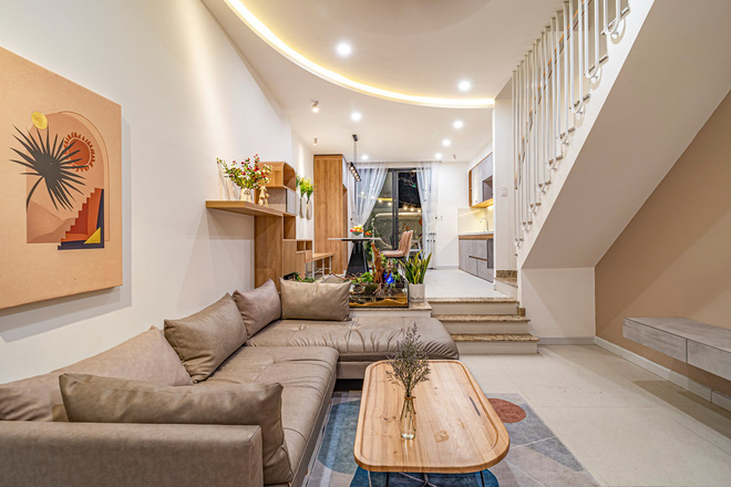 Có mảnh đất 75m2, vợ chồng Đà Nẵng xây nhà cực khéo: Trong nhà nghe tiếng nước chảy, ngoài vườn nghe tiếng chim hót-5