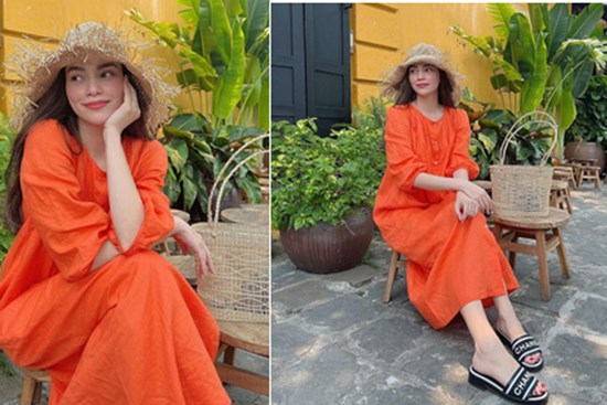 Hà Hồ toàn mix kiểu dép này với váy cho mát chân, mà trông cũng sành điệu ra phết