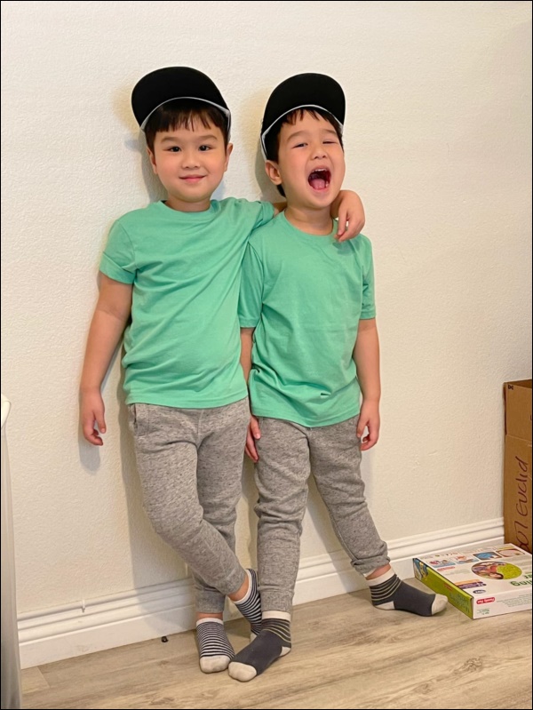 Quý tử sinh đôi 5 tuổi được vợ chồng Baggio rèn luyện làm việc này, nhìn qua đã thấy bố mẹ thật khéo dạy con-4