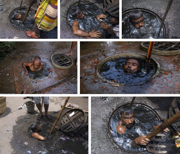 Bức ảnh hơn 600.000 like và câu chuyện ứa nước mắt về nghề bị cho là bẩn thỉu nhất thế giới: Vì miếng cơm manh áo, có chui xuống cống cũng cam lòng!-6