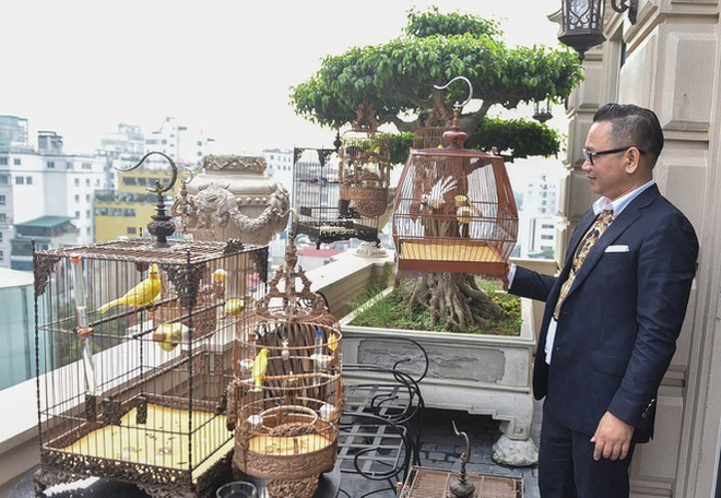 Biệt thự phố cổ Hà Nội của đại gia thời trang Chương Tailor: Xây bể cá Koi 5 tỷ ở ban công, dành nguyên tầng điều hòa nuôi chim đột biến-10