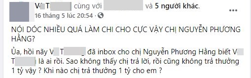 Đã có người tìm ra danh tính antifan, ẵm trọn 1 tỷ đồng thưởng nóng từ bà Phương Hằng?-3