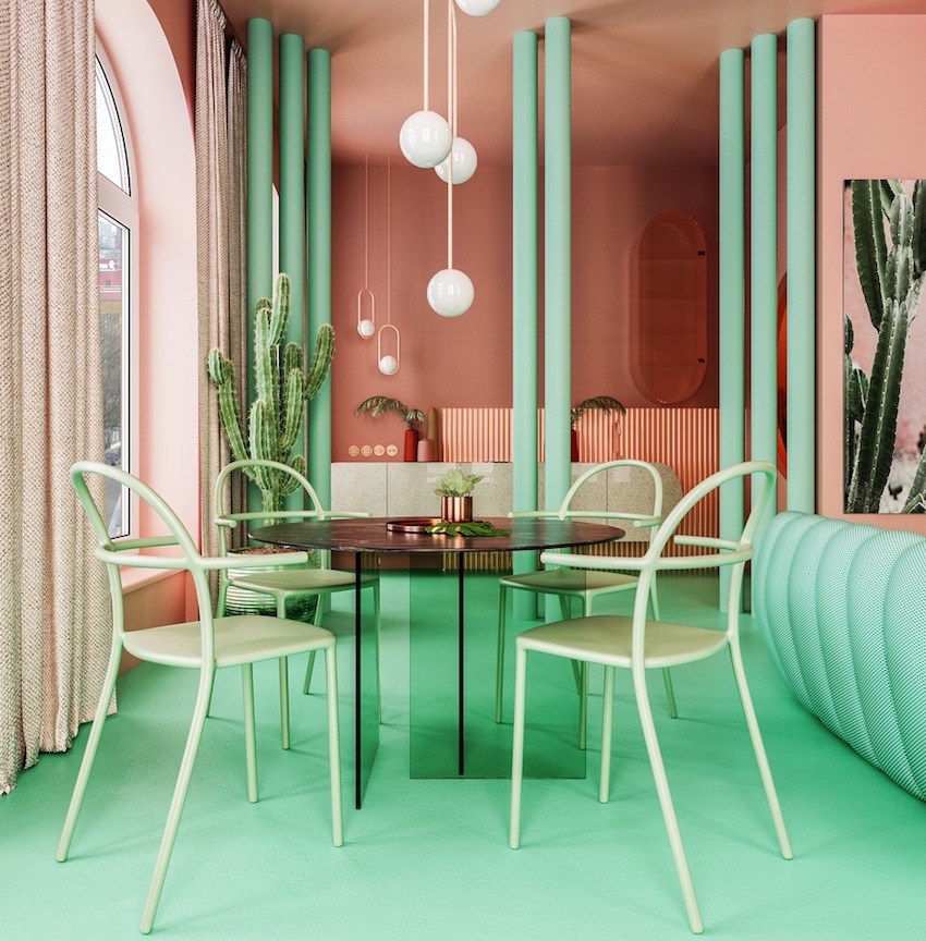 Trang trí nhà với 2 gam màu chủ đạo xanh lá và hồng, gia chủ ngỡ bị quê nhưng thành quả lại đẹp mê thế này-4