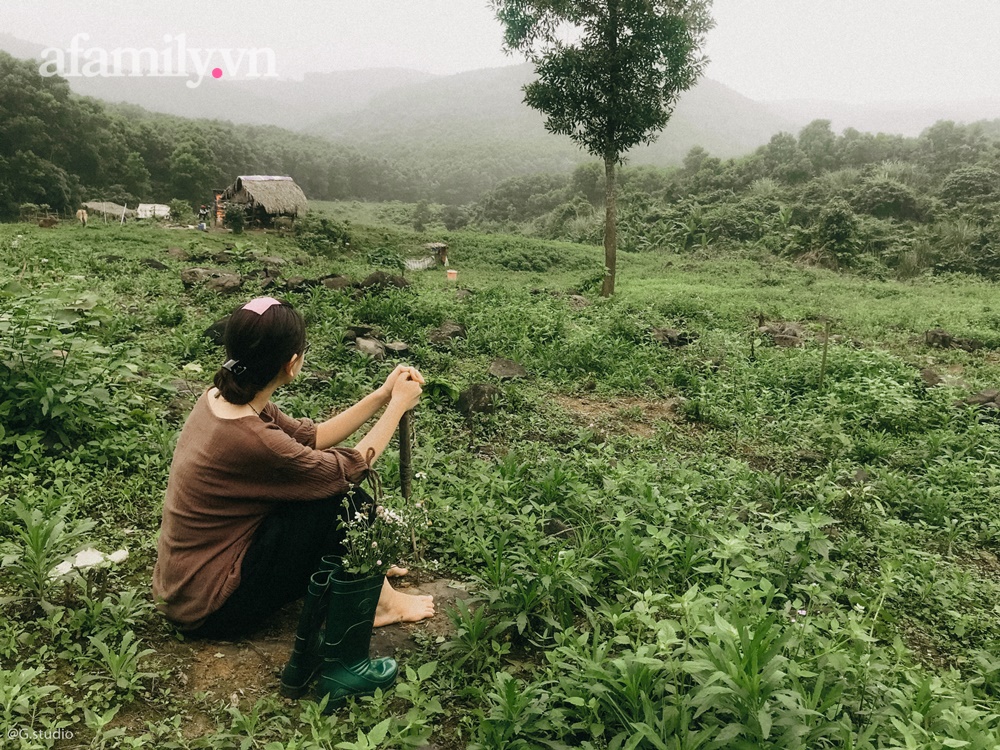 Cặp vợ chồng trẻ bỏ phố về quê xây ngôi nhà nhỏ trên mảnh đồi 2ha phủ quanh toàn hoa cỏ đồng nội như vườn Châu Âu-4