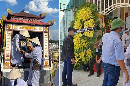 Đám tang NTK Nhật Dũng: Cha già bật khóc đứng vái lạy, nghẹn ngào nói 