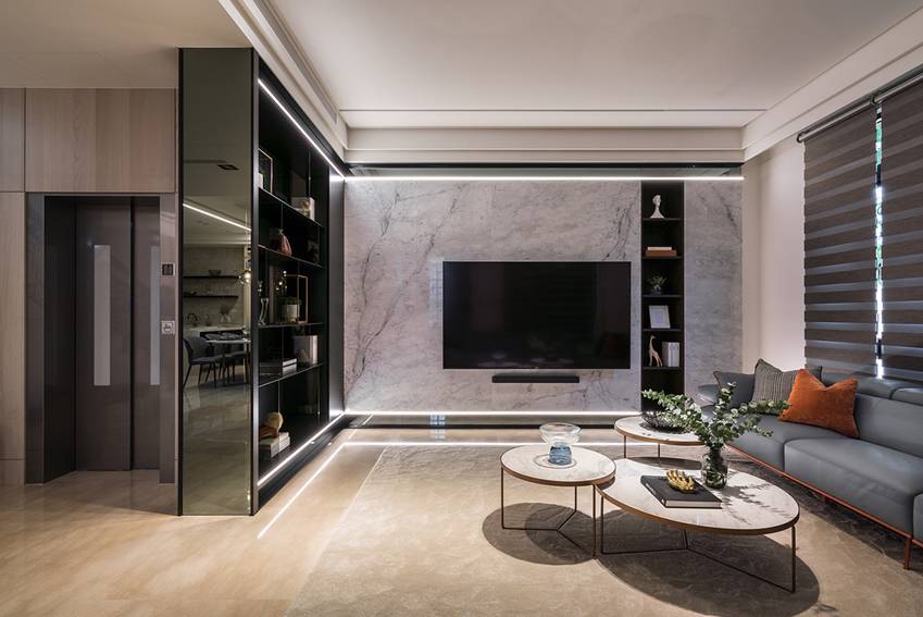 Căn nhà 100m2 của cặp vợ chồng mới cưới có thiết kế nhẹ nhàng không kém phần sang chảnh, tận dụng tối đa từng tấc đất, ấn tượng nhất là chi tiết thiết kế quầy bar giải trí ngay tại nhà-2