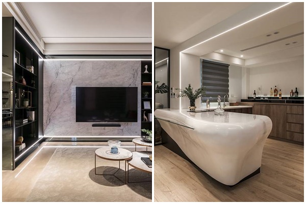 Mua được đất vàng trong hẻm, vợ chồng Đà Nẵng xây nhà tiền tỷ với không gian thoáng đãng, mặt tiền ốp đá khó đụng hàng-19