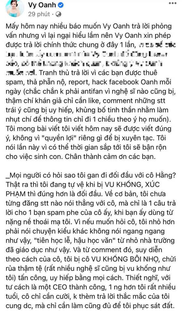 Vy Oanh lên tiếng kể rõ nguyên nhân khẩu chiến” với đại gia Phương Hằng, cả thông tin làm vợ bé và đẻ thuê” cho đại gia 70 tuổi!-1